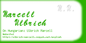 marcell ulbrich business card
